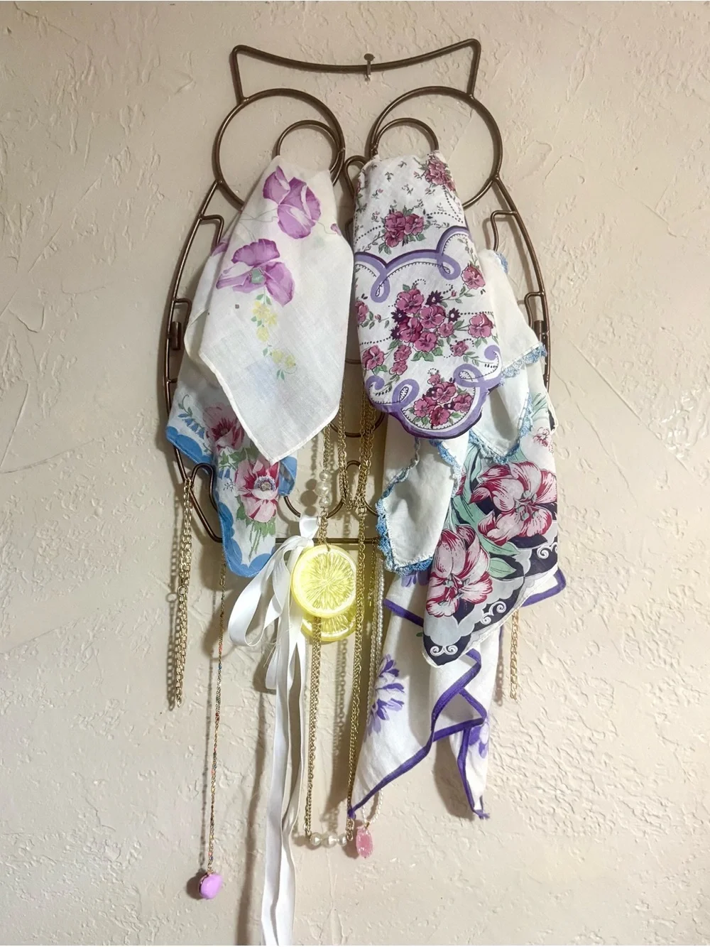 Metal Owl K-Cup stand/ scarf, necklace, whatever organizer